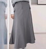百圖betu女裝春季新款半身裙高腰工裝裙顯瘦半身裙女2401T53 灰色 M 曬單實(shí)拍圖