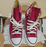 匡威（Converse）官方 All Star復古帆布鞋休閑高幫紅色M9613C M9613C 38 曬單實(shí)拍圖