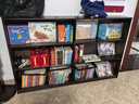 家逸全實(shí)木矮書(shū)柜落地書(shū)架置物架一體靠墻儲物柜小學(xué)生收納柜組合柜子 曬單實(shí)拍圖