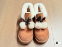 UGG秋季女士時(shí)尚舒適平底圓頭蝴蝶結翻折鞋口懶人毛毛鞋 1153517 CHE | 栗色 39 39碼及以下建議拍大一碼 曬單實(shí)拍圖