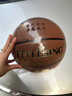 FEITESING正品籃球真皮牛皮質(zhì)感耐磨室內外7號成人比賽5號兒童6號學(xué)生刻字 升級大顆粒吸濕灰棕【十年打壞包賠】 七號籃球（標準球） 曬單實(shí)拍圖