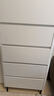 德蘭林 ENF級實(shí)木斗柜家用臥室收納五斗柜大容量多層抽屜柜子儲物柜落地 支撐款白色五斗柜60*40*123cm 曬單實(shí)拍圖