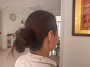 低丸子頭假發(fā)女真發(fā)蓬松盤(pán)發(fā)發(fā)圈后腦勺發(fā)包假發(fā)圈增發(fā)量神器發(fā)飾 【全真發(fā)】丸子頭-深棕色 直發(fā)圈 曬單實(shí)拍圖
