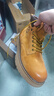 駱駝（CAMEL）馬丁靴男王俊凱同款工裝大黃靴女冬季穿搭通勤金甲戶(hù)外徒步登山鞋 G15W136025 沙漠黃-男 41 曬單實(shí)拍圖
