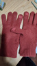 玖慕（JIUMU）純羊毛保暖手套女冬季加厚針織毛線(xiàn)手套戶(hù)外開(kāi)車(chē)騎車(chē)防寒觸屏手套 曬單實(shí)拍圖