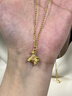 中國黃金（CHINA GOLD）馬年本命年黃金項鏈女款足金馬上有錢(qián)吊墜新年禮物送女友老婆生日 精美禮盒（勿拍） 曬單實(shí)拍圖
