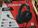 極度未知（HYPERX）Cloud Ⅲ 颶風(fēng)3有線(xiàn)黑 DTS音效 53mm驅動(dòng)單元電競頭戴式游戲耳機 適配三角洲行動(dòng) 曬單實(shí)拍圖