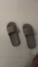 京東京造【抗菌皮紋拖】eva軟彈家居防臭浴室新款拖鞋 灰褐色 42-43 曬單實(shí)拍圖