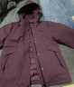 鴨鴨（YAYA）三合一中年媽媽羽絨服冬季新款內膽戶(hù)外沖鋒上衣中老年人女裝外套 葡萄紫色 2XL (175) 曬單實(shí)拍圖