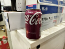 可口可樂(lè )（Coca-Cola）櫻桃味碳酸飲料330mL*3罐德國進(jìn)口0脂肪清爽夏日網(wǎng)紅汽水飲品 曬單實(shí)拍圖