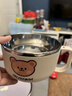 沃德百惠（WORTHBUY）兒童碗304不銹鋼帶蓋碗宿舍用學(xué)生方便碗泡面神器飯吃盒碗筷套裝 兒童碗900ML 曬單實(shí)拍圖