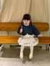 幼歌（YOUGE）嬰幼兒春季新款甜美蝴蝶牛仔外套長(cháng)袖連衣裙兩件套 牛仔藍外套 90 cm 曬單實(shí)拍圖