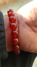 中國黃金相思紅豆紅瑪瑙手串女水晶瑪瑙手鏈新年情人節禮物送女友老婆生日 紅瑪瑙珠手串-8mm【京速達】 曬單實(shí)拍圖