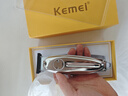 科美（kemei）理發(fā)器推子 KM-1949成人專(zhuān)業(yè)油頭雕刻電推剪 0.1mm全金屬機身120分鐘續航 銀色+備用刀頭 禮盒裝 曬單實(shí)拍圖