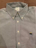 布克兄弟（BrooksBrothers）[易打理]男士新牛津紡彩色刺繡logo短袖襯衫 曬單實(shí)拍圖