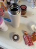 膳魔師（THERMOS）甜豆系列保溫杯不銹鋼大容量水杯高顏值辦公簡(jiǎn)約團購定制刻字TCNL 白巧豆 480ml 曬單實(shí)拍圖