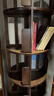 家逸全實(shí)木旋轉書(shū)架360度書(shū)柜客廳轉角書(shū)架立式落地一體靠墻置物架子 曬單實(shí)拍圖