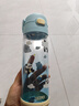 膳魔師（THERMOS）兒童水杯tritan直飲杯男女小學(xué)生開(kāi)學(xué)必備小熊貓塑料水壺600ml藍 曬單實(shí)拍圖