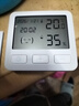 得力（deli）溫度計室內家用大字體超清顯示器電子溫濕度計高精度 【超清大字體】溫濕 時(shí)間 表情舒適度-白 曬單實(shí)拍圖