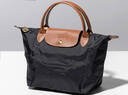 瓏驤（LONGCHAMP）女包手提包奢飾品小號通勤短柄托特包餃子包Le Pliage 1621 089 Black/001 S碼 曬單實(shí)拍圖
