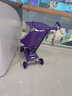小虎子可坐可躺兒童旅行車(chē)輕便折疊可登機嬰兒口袋推車(chē)遛娃神器T3紫色 曬單實(shí)拍圖