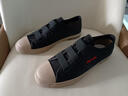 普步仕品牌一腳蹬懶人帆布鞋男2025年秋季新款板鞋潮流透氣老北京鞋子男 黑卡 43 曬單實(shí)拍圖