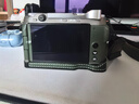 攝侶shelv富士【XM5手柄款復古綠真皮保護套】xt50x100vi保護殼xt5xt30二三代xm5相機包xe5真皮套配件 曬單實(shí)拍圖