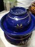 天戈（TIANGE）土陶泡菜壇子新款四川加厚帶內蓋家用腌菜罐酸菜壇子 藍釉小金魚(yú)新款泡菜壇 13斤水容量 曬單實(shí)拍圖