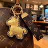 迪加倫馬上有錢(qián)汽車(chē)鑰匙扣足黃金掛飾生肖馬包包掛件新年會(huì )送禮物伴手禮 曬單實(shí)拍圖