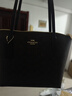 蔻馳女包奢侈品托特包大牌輕奢女士單肩手提包情人節禮物 胡桃木色配黑色CBT18IMXAQ 曬單實(shí)拍圖
