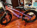鳳凰官方旗艦店兒童自行車(chē)男女變速青少年學(xué)生山地車(chē)碟剎賽車(chē) 星際 粉紫【單速】三刀輪 20寸【適合125-160cm】 曬單實(shí)拍圖