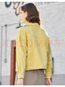 betu百圖女裝新款女士糖果色牛仔短外套上衣2102T32 黃色 M 曬單實(shí)拍圖