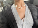伊燦多層滿(mǎn)天星淡水仿珍珠項鏈女獨特氣質(zhì)高級感鎖骨鏈2025年新款頸鏈 多層滿(mǎn)天星珍珠項鏈 曬單實(shí)拍圖