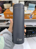 希諾（heenoor）抗菌保溫杯316L不銹鋼茶杯男帶濾網(wǎng)車(chē)載水杯XN-9606K深灰色 480mL 曬單實(shí)拍圖