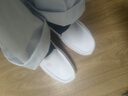 津炳勝護士鞋女春秋舒適防滑醫護工作專(zhuān)用小白鞋一腳蹬久站不累腳平底鞋 護士鞋粉花【防磨氣墊款】37碼 20 腳寬腳胖拍大一碼丨久穿不累腳 曬單實(shí)拍圖