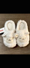 名創(chuàng  )優(yōu)品（MINISO）羊咩咩棉拖鞋女冬季包跟家居室內厚底月子毛毛拖鞋 白色 38-39 曬單實(shí)拍圖