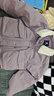 Champion[三防]冠軍羽絨服女25秋季新款毛領(lǐng)翻領(lǐng)拼接工裝風(fēng)短款外套韓系 烏梅紫 M 曬單實(shí)拍圖