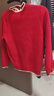班尼路（Baleno）女童紅色毛衣2025秋冬新年款針織衫兒童拜年服上衣女孩過(guò)年衣服冬 曬單實(shí)拍圖