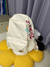 viney新款書(shū)包大容量初中高中大學(xué)生雙肩包女時(shí)尚背包戶(hù)外出游旅行包 米白+可愛(ài)掛件 高顏值簡(jiǎn)約輕便休閑通勤電腦包 曬單實(shí)拍圖