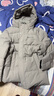 坦博爾羽絨服男士短款可脫卸帽冬季保暖厚外套5530355A 暗霧色175 曬單實(shí)拍圖
