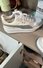 彪馬（PUMA）厚底鞋|增高經(jīng)典小白鞋女新款冬季板鞋CARINA 389390 白-淺灰色-金色-20 38 曬單實(shí)拍圖