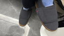阿芙諾蒂中老年媽媽棉鞋防滑冬季腳腫鞋加肥保暖外穿加絨包跟男灰色44-45 曬單實(shí)拍圖