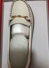 Walker Shop奧卡索豆豆鞋女一腳蹬軟底休閑樂(lè )福鞋女單鞋媽媽鞋D133399 米色37 曬單實(shí)拍圖