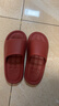 HIPANDA浴室拖鞋女士防滑EVA軟底家用室內家居柔軟舒適不掉跟 紅色 38-39 曬單實(shí)拍圖