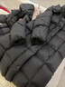 美力城【檀健次同款】長(cháng)款羽絨服女裝新款極地鵝絨外套時(shí)尚泡芙110 猛石黑 XL （130-145斤） 曬單實(shí)拍圖