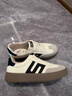 百麗復古拼色德訓鞋新款百搭簡(jiǎn)約運動(dòng)休閑鞋B2614AM5 米白 38 曬單實(shí)拍圖