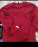 adidas情侶款休閑抓絨圓領(lǐng)長(cháng)袖衛衣套頭衫男女秋季阿迪達斯輕運動(dòng)   紅色/黑色   S 曬單實(shí)拍圖