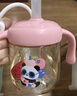 貝親水杯 兒童水杯熊貓牛奶杯1-3歲寶寶喝水喝奶PPSU直飲奶瓶吸管杯 草莓奶昔粉 330ml 曬單實(shí)拍圖