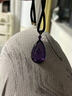 寶石級天然紫水晶水滴吊墜紫氣東來(lái)送閨蜜禮物情人節禮品 天然水晶個(gè)性定制 曬單實(shí)拍圖