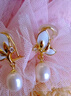 VENUS ADELINE淡水珍珠耳夾無(wú)耳洞女耳飾長(cháng)款流蘇輕奢高級感新款水滴白色仙耳環(huán) 金色情人節生日禮物送老婆閨蜜 曬單實(shí)拍圖
